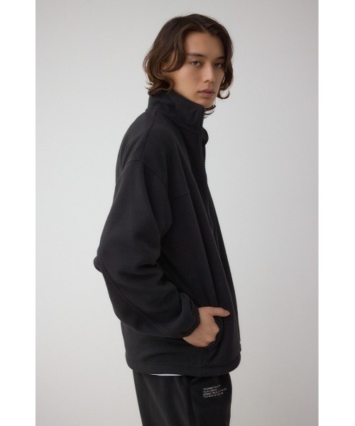 AZUL by moussy(アズールバイマウジー)の「SHELTECH マイクロフリースブルゾン(ブルゾン・メンズ・グレー/ブラック・MEDIUM/LARGE)」の4枚目の写真