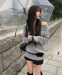 オフショル ニット オフショルダー」に該当するファッション通販