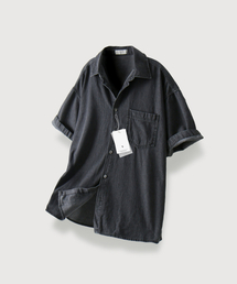 MOOD INSIDE（ムードインサイド）の「ミューズデニムハーフシャツ_Black（シャツ/ブラウス）」