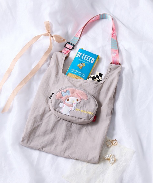 ROOTOTE（ルートート）の「【ROOTOTE】IP.Rsmid.サンリオキャラクターズA（ショルダーバッグ・レディース・ブラック/グレイッシュベージュ/ブラウン/ブルー・FREE）」の3枚目の写真