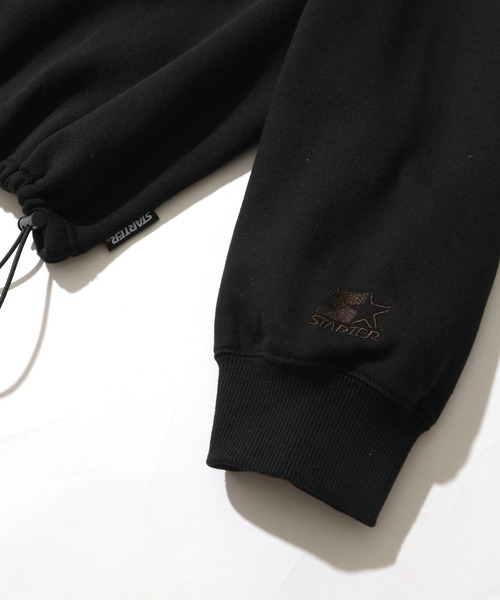 STARTER BLACK LABEL（スターターブラックレーベル）の「【STARTER /スターター】裏起毛 ツイルフリンジワッペン 裾ドロスト クルーネック スウェット（スウェット・メンズ・ブラウン/カモフラージュ/ホワイト系/ブラック・M/L/XL）」の12枚目の写真