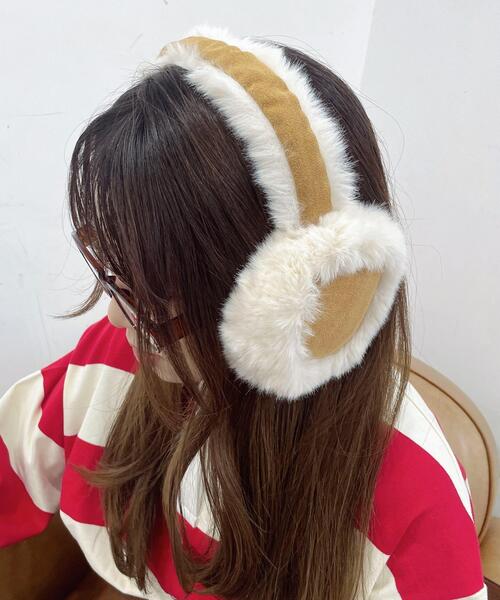 WEGO（ウィゴー）の「WEGO/Fムートンイヤーマフ（イヤーマフ・レディース・ベージュ/ブラウン・FREE）」の10枚目の写真