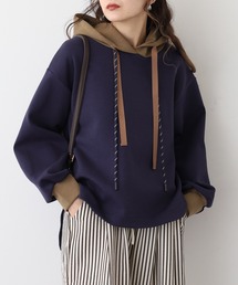 A.N.L（エーエヌエル　レーベル）の「A.N.L 配色ダンボールニットフーディ（パーカー）」