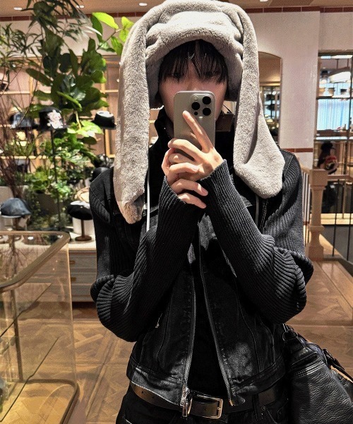 COSYHARU（コシハル）の「ブラックデニム+ニットコンビジャケット（ブルゾン・メンズ・ブラック・LARGE/MEDIUM）」の12枚目の写真