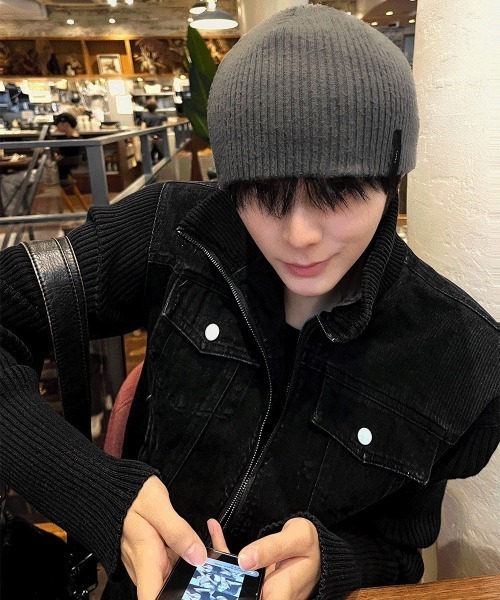 COSYHARU（コシハル）の「ブラックデニム+ニットコンビジャケット（ブルゾン・メンズ・ブラック・LARGE/MEDIUM）」の13枚目の写真