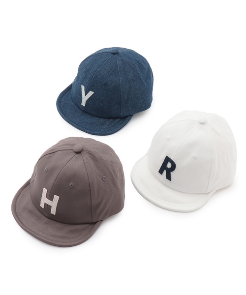 petit main（プティマイン）の「アルファベットロゴキャップ（キャップ・キッズ・ネイビー/チャコール/アイボリー・52cm/54cm/50cm）」の11枚目の写真