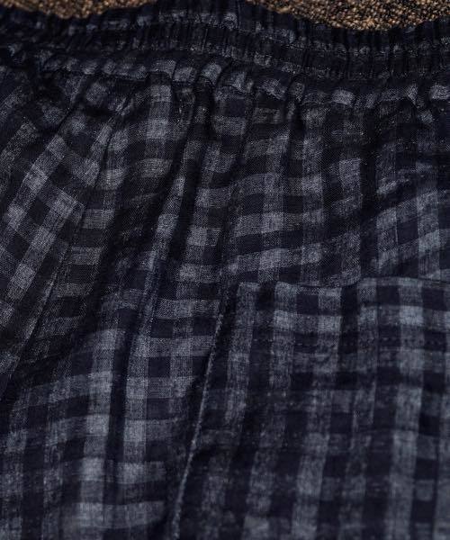 PLASTIC TOKYO（プラスチックトーキョー）の「PLASTICTOKYO/プラスチックトーキョー/SHADOW CHECK SHORTS （その他パンツ・メンズ・ネイビー/ブラウン・FREE）」の5枚目の写真