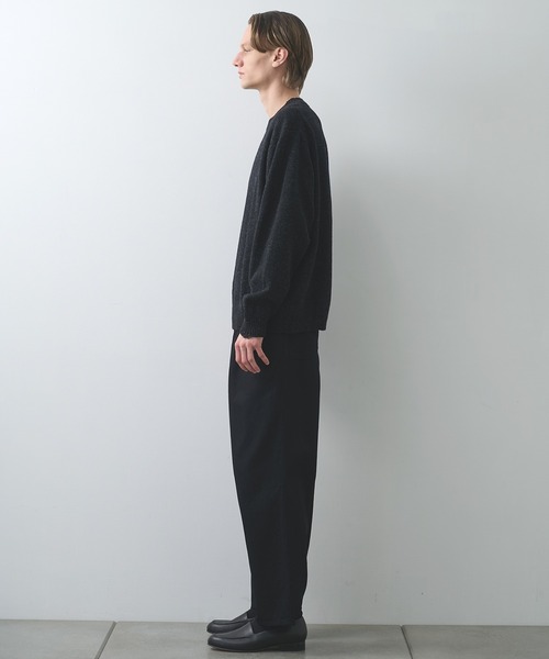 STILL BY HAND(スティルバイハンド)の「【STILL BY HAND】Punched shetland sweater(スウェット・メンズ・ダークグレー/カーキ・46/48)」の7枚目の写真
