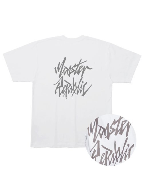 MONSTER REPUBLIC(モンスターリパブリック)の「ムーブメントロゴグレーTシャツホワイト(Tシャツ/カットソー・レディース・その他・MEDIUM/SMALL/X-LARGE/LARGE)」の3枚目の写真