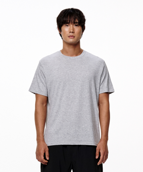 LIMELIGHT APPAREL(ライムライトアパレル)の「アスリットスタンダードフィットバックロゴTシャツ(グレー杢/グレー)(Tシャツ/カットソー・メンズ・その他・SMALL/MEDIUM/LARGE/X-LARGE/XX-LARGE)」の1枚目の写真
