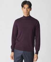 【ウォッシャブル】【WEB・一部店舗限定】コットン ウールハイネックセーター