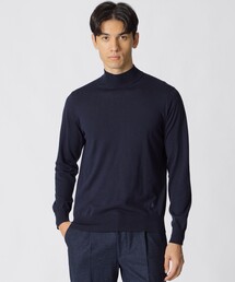 【ウォッシャブル】【WEB・一部店舗限定】コットン ウールハイネックセーター