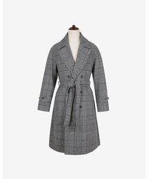 Glen Check Double Coat (Gray)