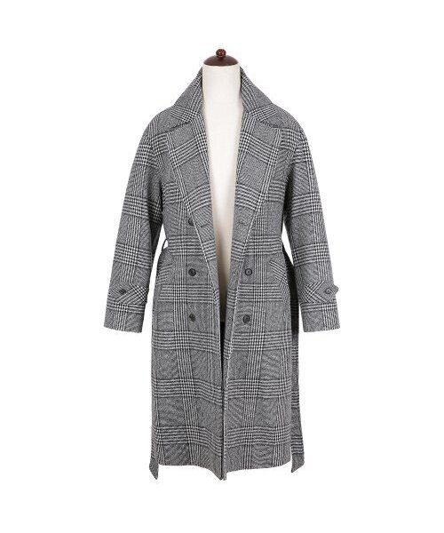 sortie（ソルティ）の「Glen Check Double Coat (Gray)（チェスターコート・メンズ・その他・LARGE）」の2枚目の写真