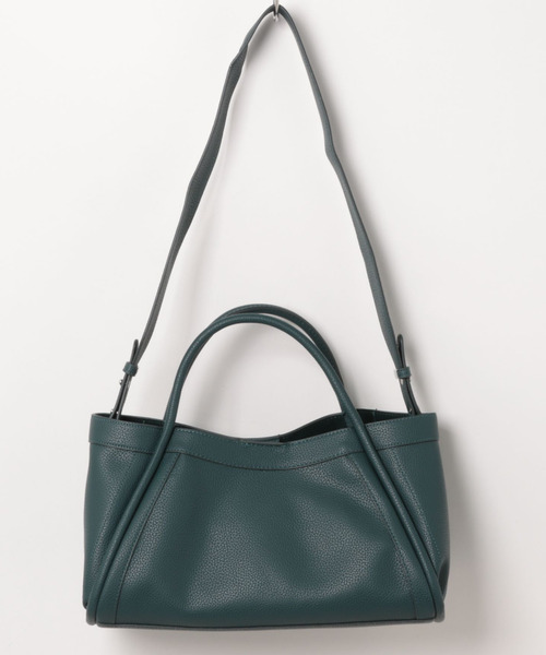 cache cache(カシュ カシュ)の「カシュカシュ cachechche / 通しハンドルシュリンク横長トート(トートバッグ・レディース・ライトグレー/チョコ/ブラック/ブルー・FREE)」の7枚目の写真