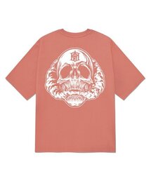 KGTP0208 スカルスモーク 20番手 半袖Tシャツ インディピンク