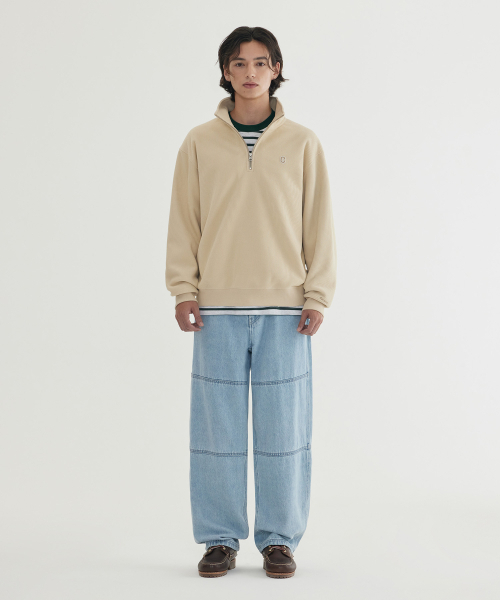 COVERNAT（カバーナット）の「スモールCロゴコーデュロイハーフジップダークネイビー（スウェット・レディース・その他・X-SMALL/SMALL/MEDIUM/LARGE/X-LARGE/XX-LARGE）」の3枚目の写真
