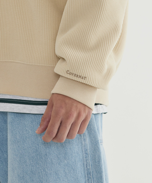 COVERNAT（カバーナット）の「スモールCロゴコーデュロイハーフジップダークネイビー（スウェット・レディース・その他・X-SMALL/SMALL/MEDIUM/LARGE/X-LARGE/XX-LARGE）」の7枚目の写真
