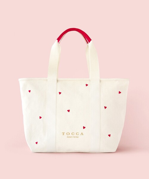 TOCCA(トッカ)の「LUCKY SHOWER TRAVELING TOTE トラベルキャンバストート(トートバッグ・レディース・ベージュ系/レッド系1/ブラック系/グレー系・F)」の11枚目の写真