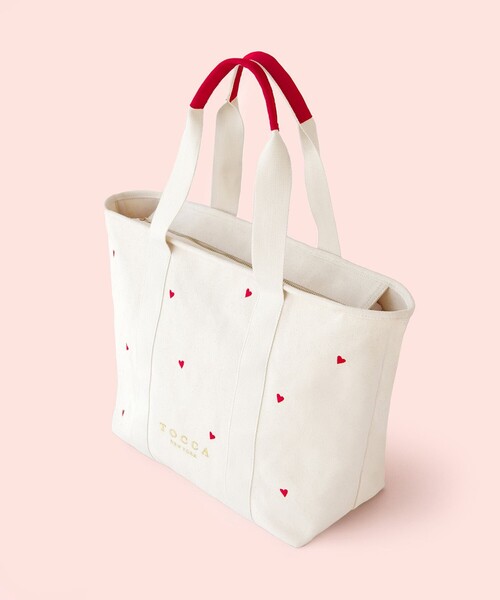 TOCCA(トッカ)の「LUCKY SHOWER TRAVELING TOTE トラベルキャンバストート(トートバッグ・レディース・ベージュ系/レッド系1/ブラック系/グレー系・F)」の17枚目の写真