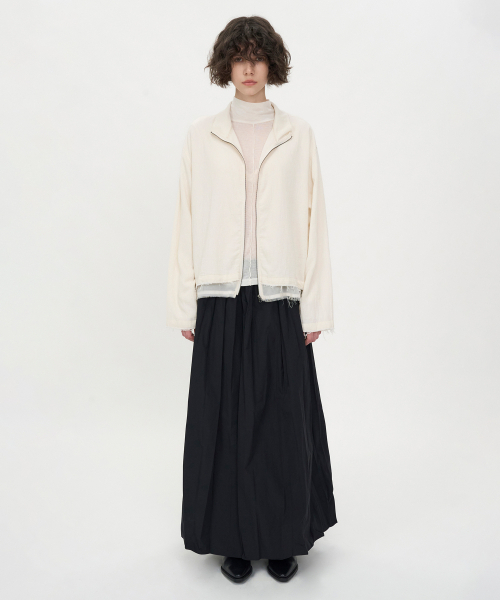INSILENCE WOMEN（インサイレンスウーマン）の「ナチュラルシュランクジャンパー アイボリー（ブルゾン・レディース・その他・SMALL/MEDIUM）」の5枚目の写真