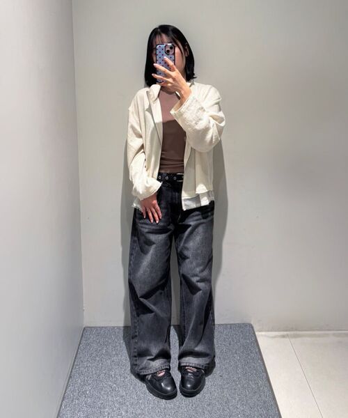 INSILENCE WOMEN（インサイレンスウーマン）の「ナチュラルシュランクジャンパー アイボリー（ブルゾン・レディース・その他・SMALL/MEDIUM）」の9枚目の写真