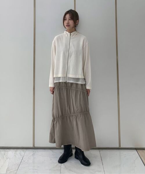 INSILENCE WOMEN（インサイレンスウーマン）の「ナチュラルシュランクジャンパー アイボリー（ブルゾン・レディース・その他・SMALL/MEDIUM）」の8枚目の写真