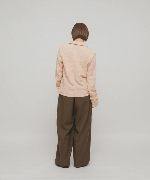 KBF（ケイビーエフ）の「ポコポコジャガードシャツ（シャツ/ブラウス・レディース・アイボリー/ブラック/ピンク・ONE）」の15枚目の写真