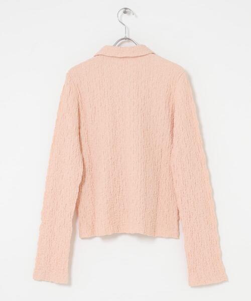 KBF（ケイビーエフ）の「ポコポコジャガードシャツ（シャツ/ブラウス・レディース・アイボリー/ブラック/ピンク・ONE）」の19枚目の写真