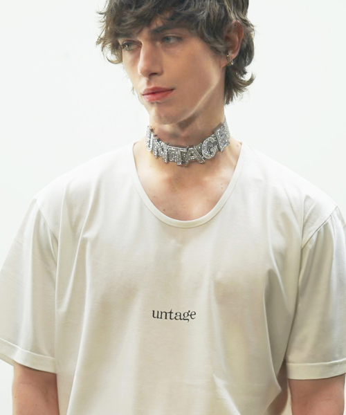 UNTAGE（アンテージ）の「テンセルロゴプリント半袖Tシャツ[ホワイト](ユニセックス)_UTT-ST31（Tシャツ/カットソー・メンズ・その他・LARGE/MEDIUM/SMALL）」の2枚目の写真