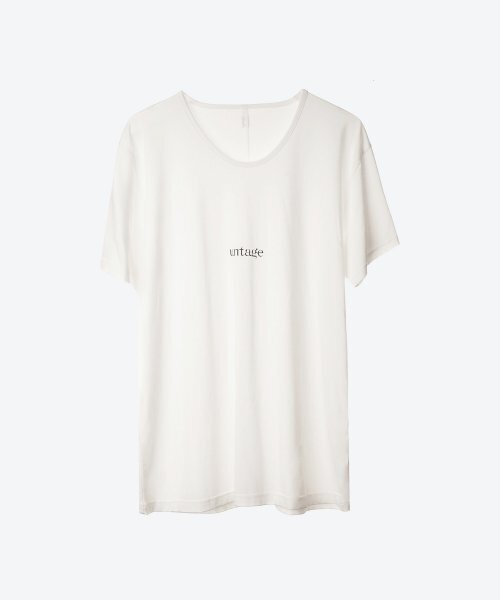 UNTAGE（アンテージ）の「テンセルロゴプリント半袖Tシャツ[ホワイト](ユニセックス)_UTT-ST31（Tシャツ/カットソー・メンズ・その他・LARGE/MEDIUM/SMALL）」の5枚目の写真