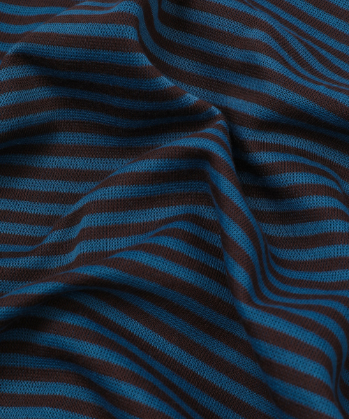 SLOW RECORD HOUSE(スローレコードハウス)の「ストライプニットフードジップアップ_ブルー(パーカー・レディース・その他・MEDIUM/LARGE)」の18枚目の写真