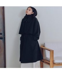 MALEN（マレン）の「ユニセックススルーストレンチコートブラック（トレンチコート）」