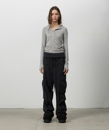 THREE TO EIGHTY（スリートゥエイティー）の「FOLD CARGO POCKET PANTS BLACK（その他パンツ）」