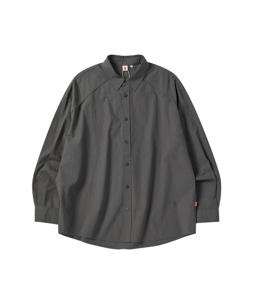COMONINOZ（コモニノズ）の「COTTON PIPING SHIRT [CHARCOAL]（シャツ/ブラウス・メンズ・チャコール・SMALL/MEDIUM/LARGE）」の2枚目の写真