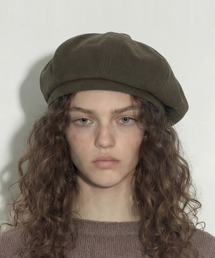 UNDERCONTROL STUDIO（アンダーコントロールスタジオ）の「コットンベレー帽 BREAD BERET / BIO H TWILL / D チョコ（ハンチング/ベレー帽）」
