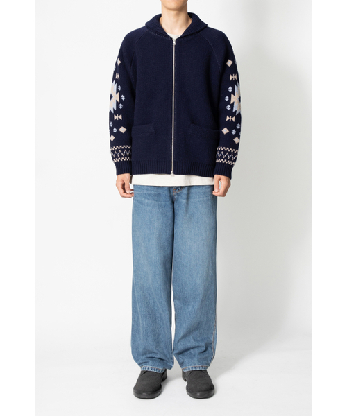 HORLISUN(ホーリーサン)の「Cusco Cowichan Cardigan Navy(ニット/セーター・レディース・その他・MEDIUM/LARGE)」の5枚目の写真