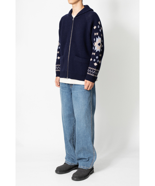 HORLISUN(ホーリーサン)の「Cusco Cowichan Cardigan Navy(ニット/セーター・レディース・その他・MEDIUM/LARGE)」の6枚目の写真