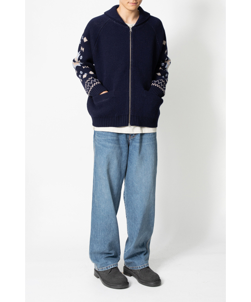HORLISUN(ホーリーサン)の「Cusco Cowichan Cardigan Navy(ニット/セーター・レディース・その他・MEDIUM/LARGE)」の8枚目の写真