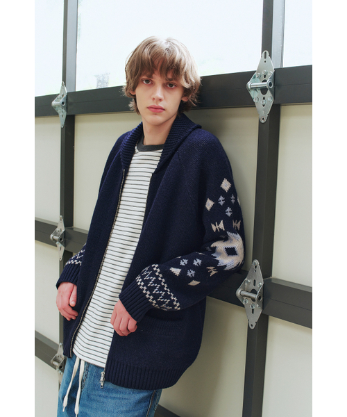 HORLISUN(ホーリーサン)の「Cusco Cowichan Cardigan Navy(ニット/セーター・レディース・その他・MEDIUM/LARGE)」の10枚目の写真