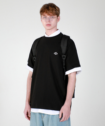 エンスコンス ポイントワッペンオーバーサイズTシャツ ブラック