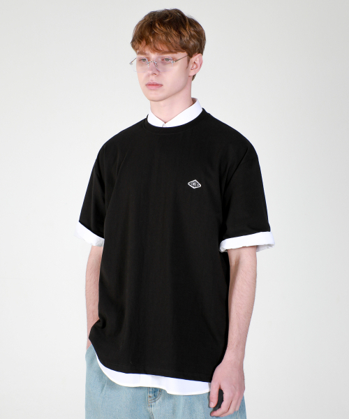 ESN（イーエスエヌ）の「エンスコンス ポイントワッペンオーバーサイズTシャツ ブラック（Tシャツ/カットソー・メンズ・その他・LARGE/MEDIUM）」の4枚目の写真