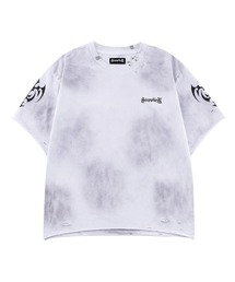 A'GEM/9 × .kom 『SUPPLIER/サプライヤー』 Distressed Pierced Tee V2/ディストレスト ピアス T シャツ