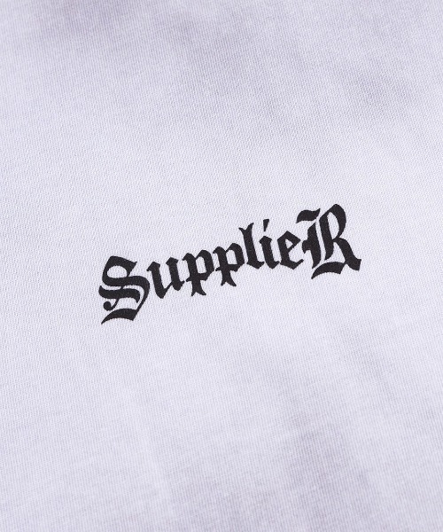 SUPPLIER（サプライヤー）の「A'GEM/9 × .kom 『SUPPLIER/サプライヤー』 Distressed Pierced Tee V2/ディストレスト ピアス T シャツ（Tシャツ/カットソー・メンズ・ホワイト/ブラック・M/S）」の5枚目の写真