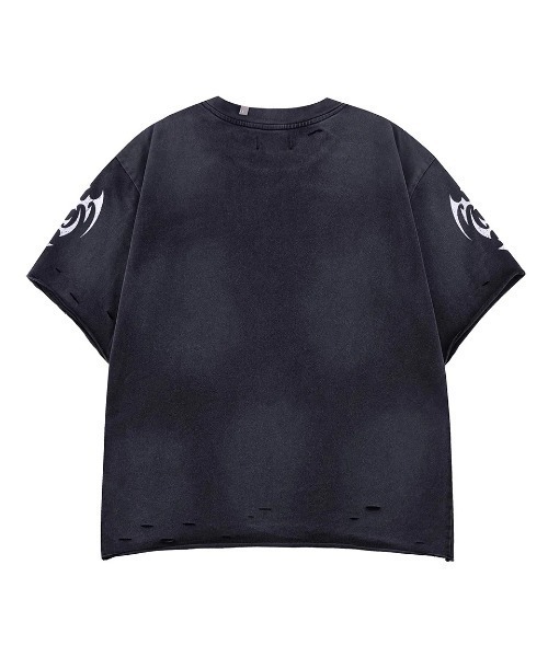 SUPPLIER（サプライヤー）の「A'GEM/9 × .kom 『SUPPLIER/サプライヤー』 Distressed Pierced Tee V2/ディストレスト ピアス T シャツ（Tシャツ/カットソー・メンズ・ホワイト/ブラック・M/S）」の11枚目の写真