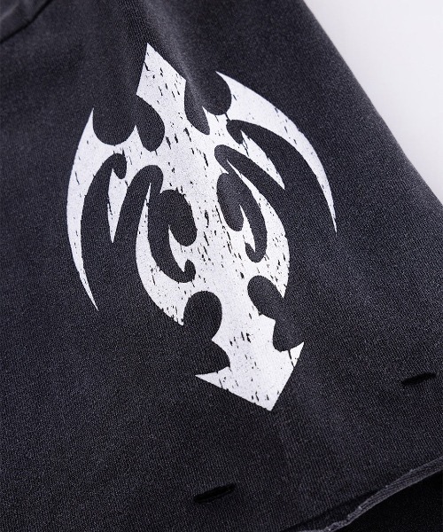 SUPPLIER（サプライヤー）の「A'GEM/9 × .kom 『SUPPLIER/サプライヤー』 Distressed Pierced Tee V2/ディストレスト ピアス T シャツ（Tシャツ/カットソー・メンズ・ホワイト/ブラック・M/S）」の14枚目の写真