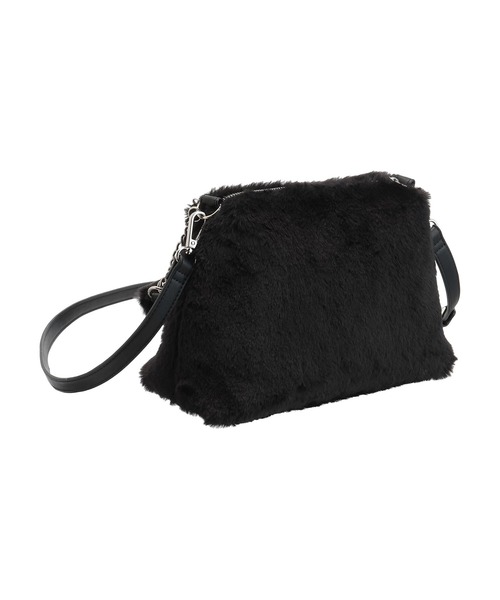 MARY QUANT（マリークワント）の「Wチェーンファー 2WAYショルダー（ショルダーバッグ・レディース・ブラック/ホワイト/ブルー・FREE）」の22枚目の写真