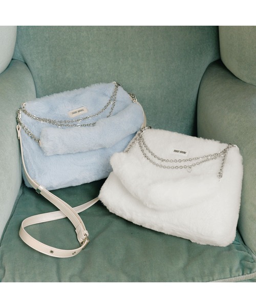 Wチェーンファー 2WAYショルダー（ショルダーバッグ）｜MARY QUANT