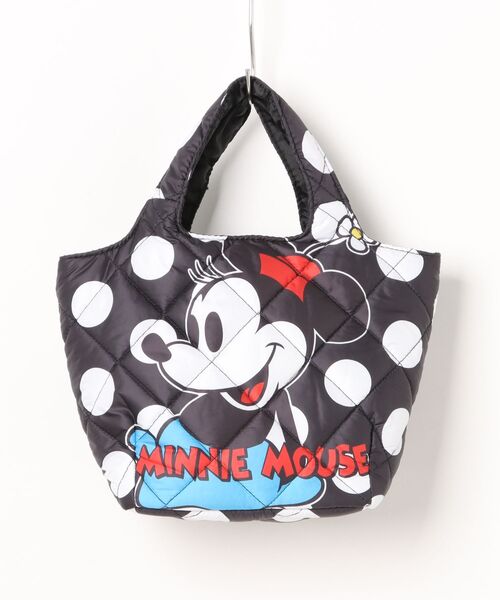 Disney(ディズニー)の「Disney 中綿ミニキルティングトート(トートバッグ・レディース・ドット/ブラック系その他/ブラック・FREE)」の2枚目の写真