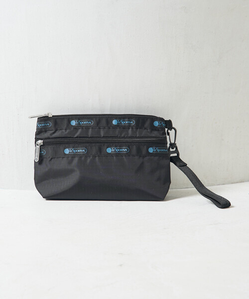 FREAK'S STORE（フリークスストア）の「LeSportsac × FREAK'S STORE/レスポートサック 別注 COSMETIC CLUTCH W STRAP/コスメティック クラッチ ダブルストラップ/コスメ ポーチ（ポーチ・レディース・ブラウン/ブラック・ONE SIZE）」の16枚目の写真